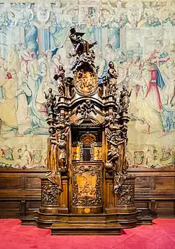 Confesionario, obra de Andrea Fantoni (1704)