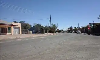 Carretera principal de Bethanie en Namibia en abril de 2016