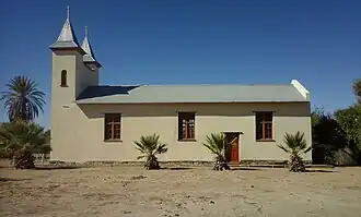 Templo misionero cristiano en Bethanie, Nigeria.