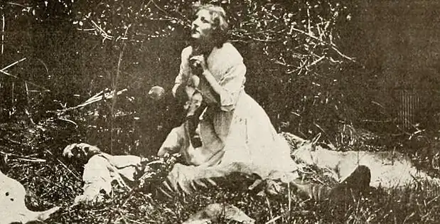 Betty Harte en The Mystery of the Poison Pool (1914)