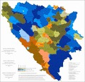Estructura étnica de Bosnia y Herzegovina por municipios en el 2013