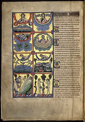 Biblia de Souvigny, La creación