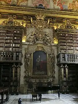 Biblioteca Joanina / Retrato del rey Juan V