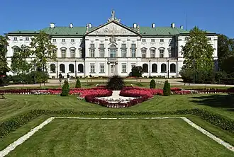 Palacio Krasiński (1677-1683), Varsovia, para el voivoda de Płock, Jan Dobrogost Krasiński, según el diseño de Tylman van Gameren