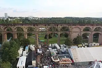 El viaducto en la Bietigheimer Pferdemarkt