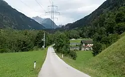 El panorama de la calle cerca Moos