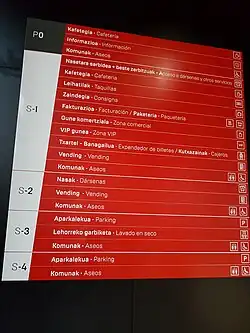 Señalización en la planta 0