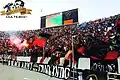 Curva chè ante el WAC Casablanca.
