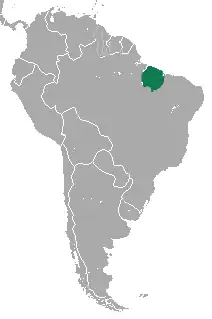 Distribución del sakí negro
