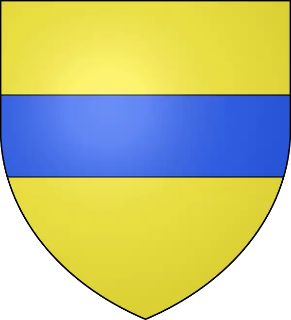 Blason-or-fasce-azur