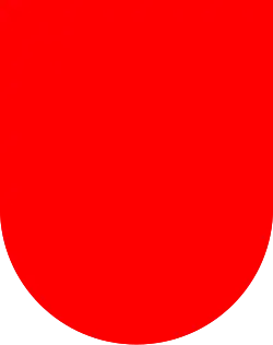 Blasón campado en gules.