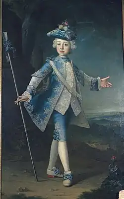 1730: niño en habit à la française