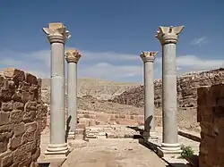 Capilla azul en Petra, datada en los siglos V-VI