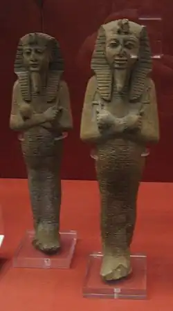 Little figurines of mummy.