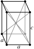 Tetragonal, centrada en el cuerpo