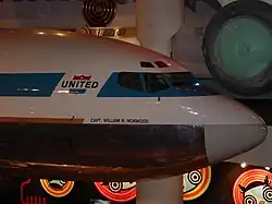 Un avión Boeing 727 original.