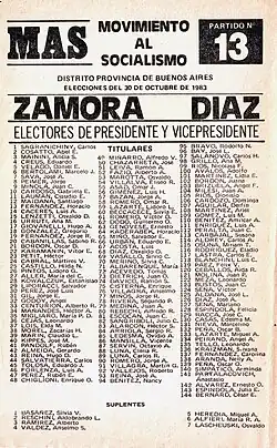 Movimiento al Socialismo