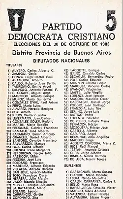 Partido Demócrata Cristiano