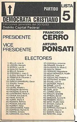 Partido Demócrata Cristiano