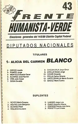 Frente Humanista - Verde
