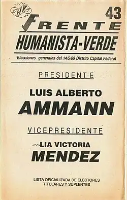 Frente Humanista - Verde