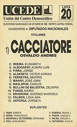 Unión del Centro Democrático