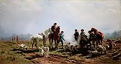 Reunión para la caza, de Rosa Bonheur, 1856.