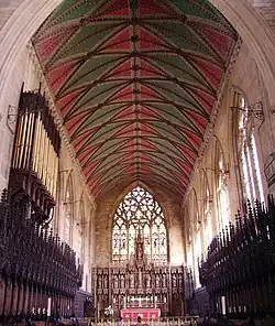 Detalle cubierta interior del presbiterio