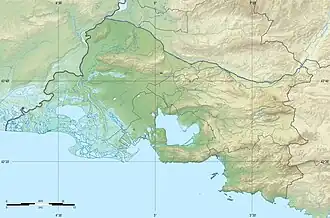 Localización en el departamento de Bocas del Ródano