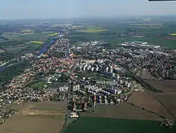El río en Brandýs nad Labem-Stará Boleslav