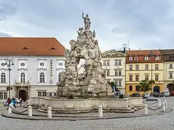 Fuente Parnaso en Brno, diseñada por J.B. Fischer von Erlach y realizada por Tobias Kracker y Anton Riga (1693-1695)