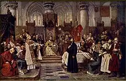 Jan Hus ante el Consejo, 6 de julio de 1415.