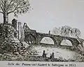 El puente del castillo en 1853