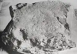 Huella de Buda sobre piedra.