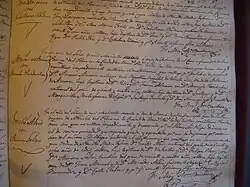 Manuscrito del museo.