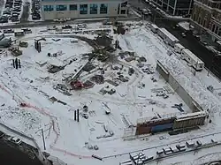 La obra en desarrollo en 2008