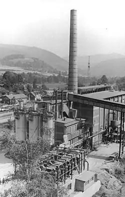 VEB Schiefergruben in Unterloquitz 1973.