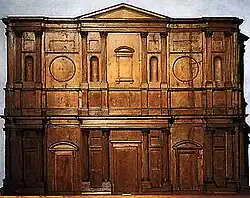 Maqueta de madera de Miguel Ángel para la fachada de San Lorenzo (Casa Buonarotti, Florencia)