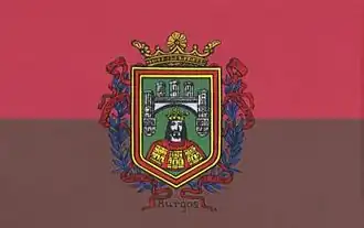 Bandera de Burgos, España