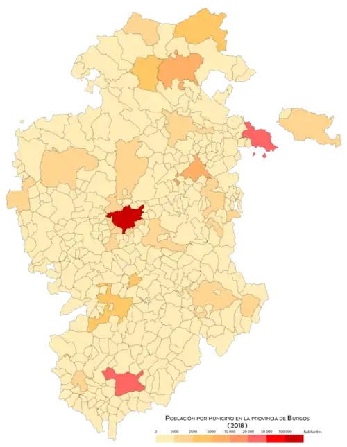 Población por municipio en 2018