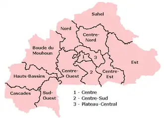 Regiones de Burkina Faso