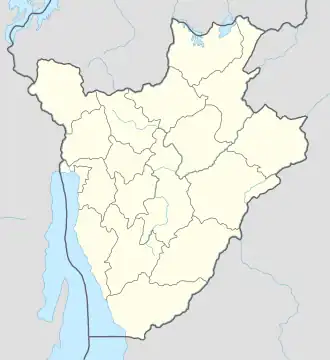 Guitega ubicada en Burundi
