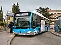Un bus en Ciudad Lineal.