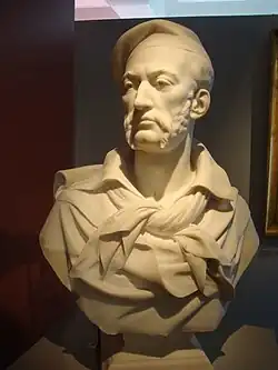 Busto del esculptor Géricault, realizado por Alexandre Devaux