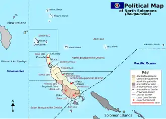 Localización en la región fronteriza entre Papúa Nueva Guinea y las islas Salomón