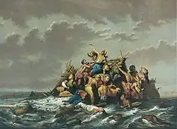 Una inundación en Java (1865-1875).