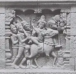 Relieve de Borobudur (ca. 800), arte indonesio.