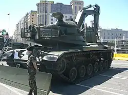 Carro de zapadores M-60 CZ 10/25E Alacrán en Santander.