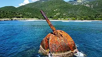 Cañón González Hontoria de 28cm del pecio Acorazado Almirante Oquendo.