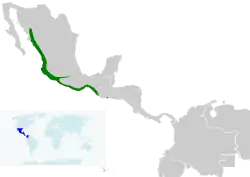 Distribución de C. melanicterus